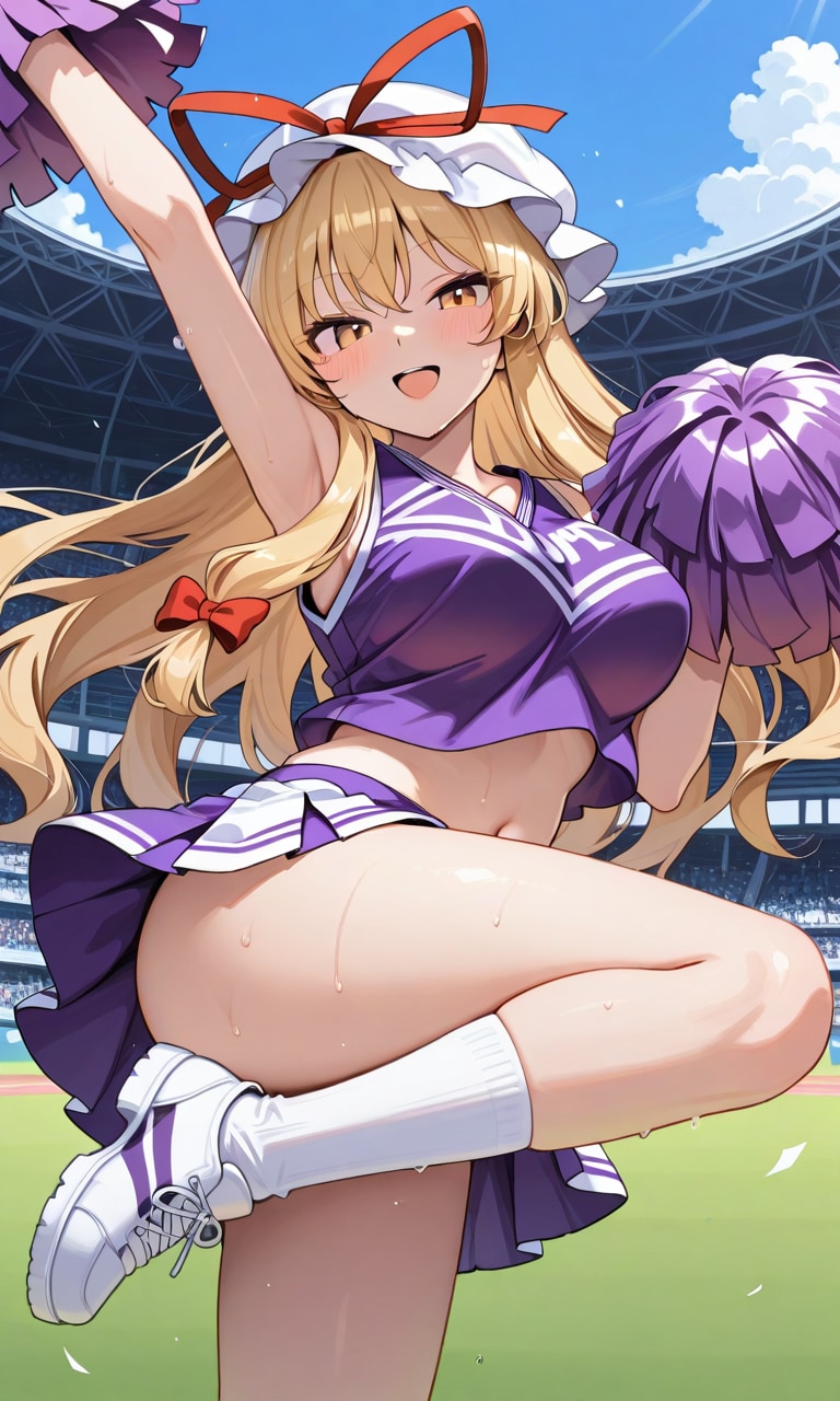 チアリーディング紫