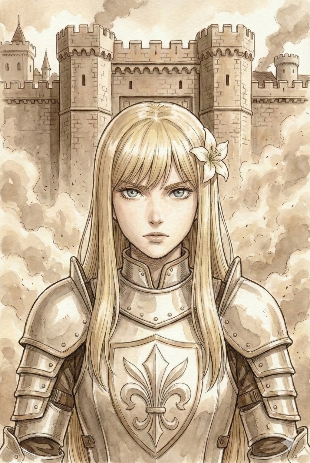 終わらせてくれかけた巨獣を追って。向かう先はとある女王国。白百合騎士団が守る国