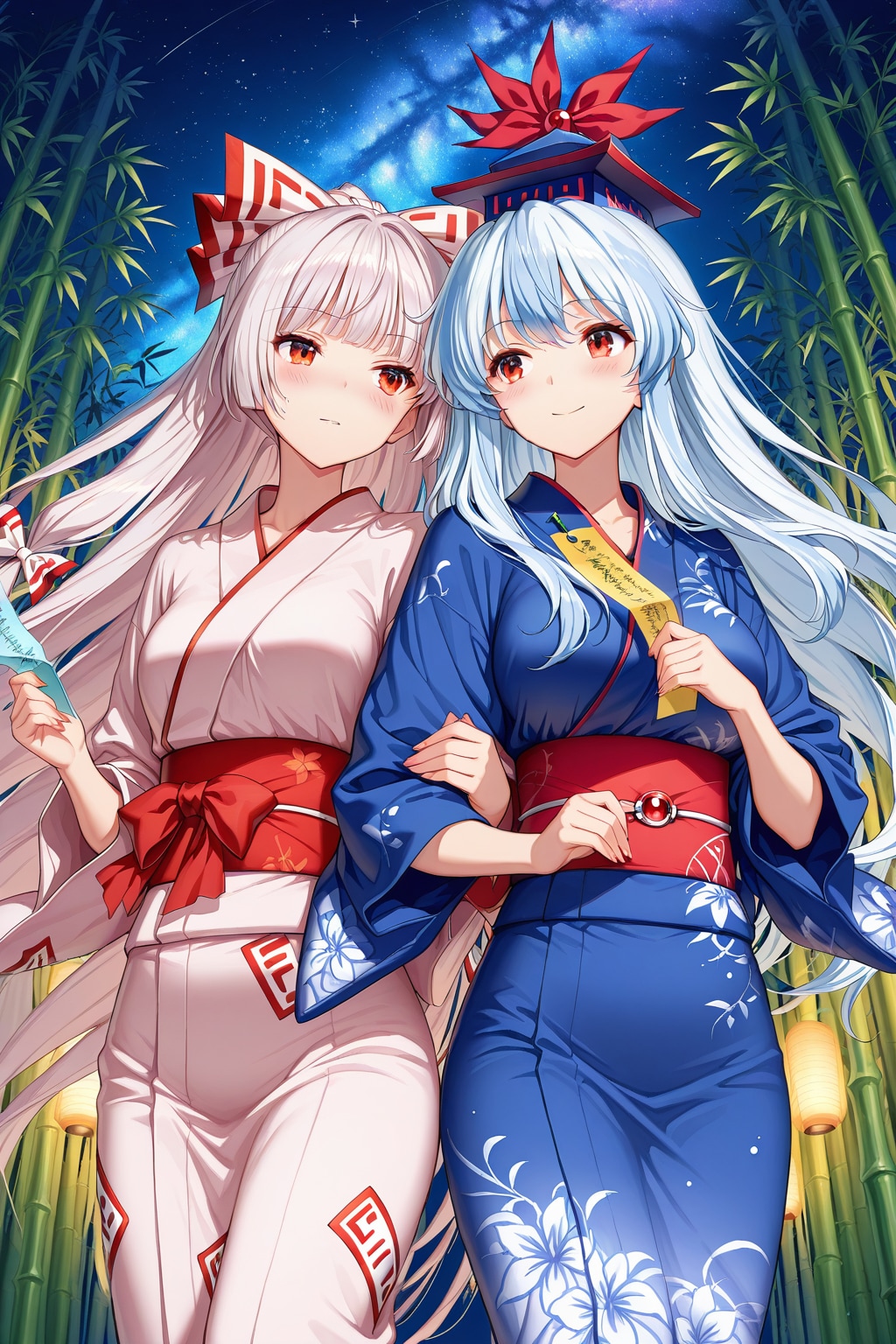 東方七夕祭り（輝夜・妹紅・永琳・慧音）