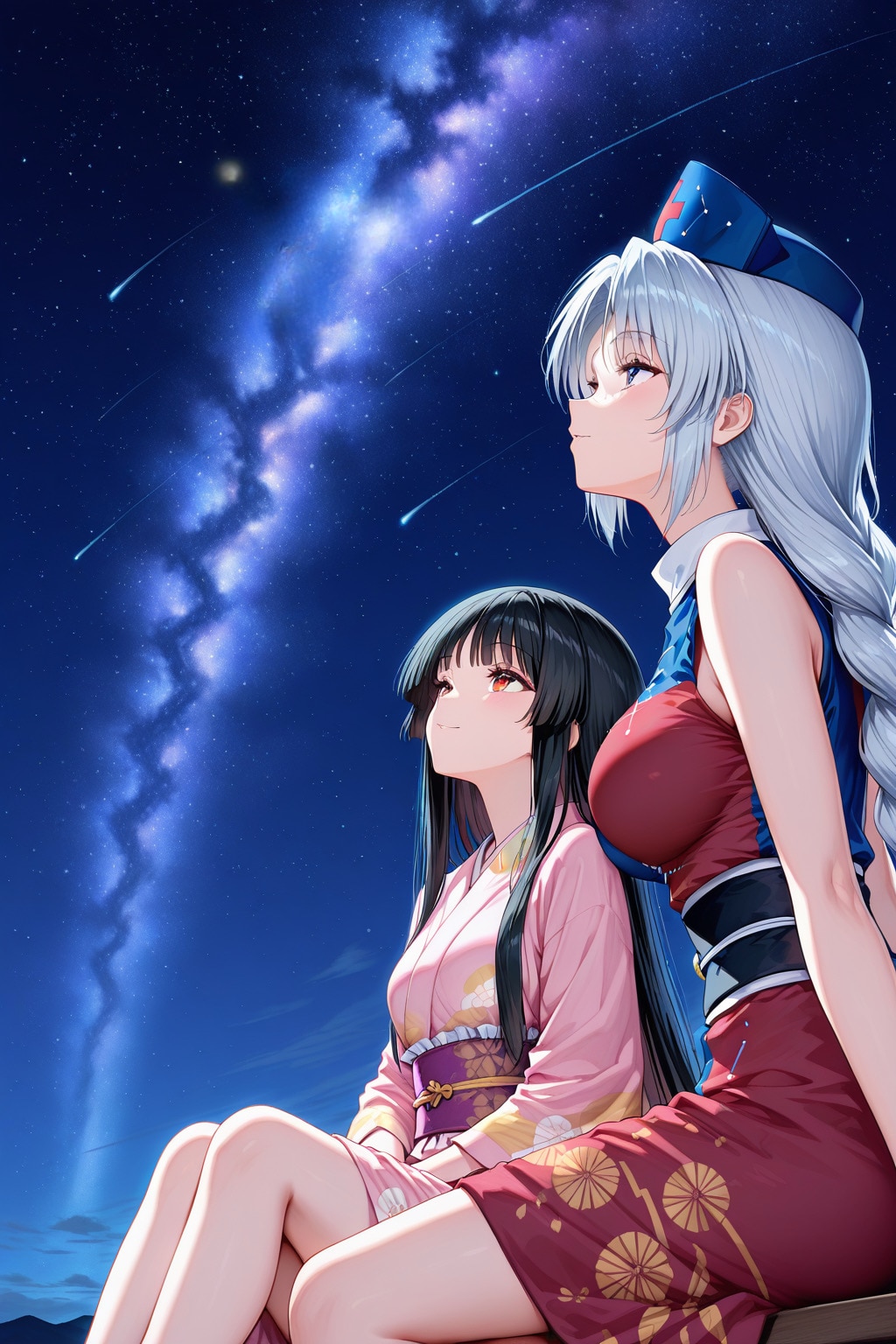 東方七夕祭り（輝夜・妹紅・永琳・慧音）