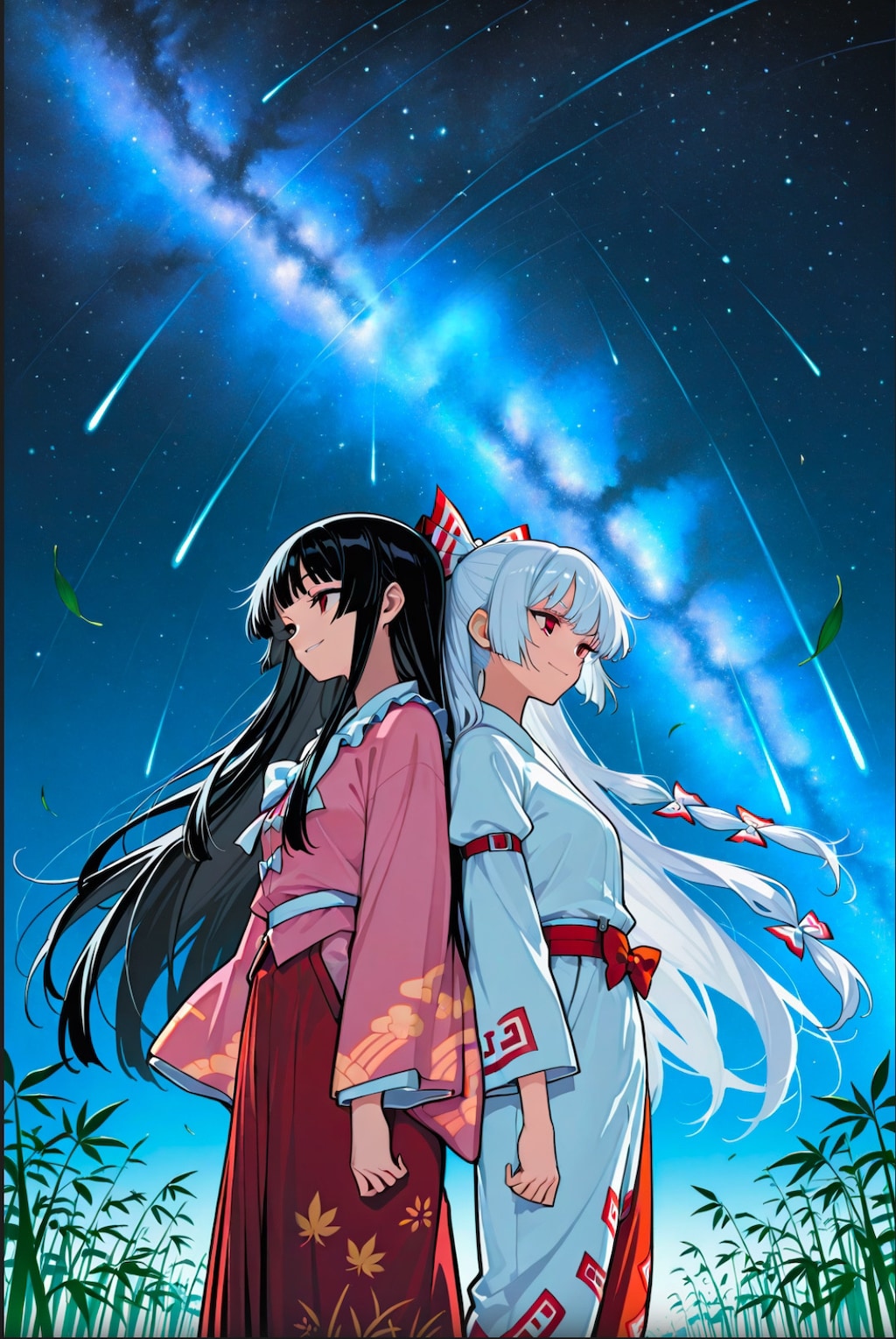 東方七夕祭り（輝夜・妹紅・永琳・慧音）