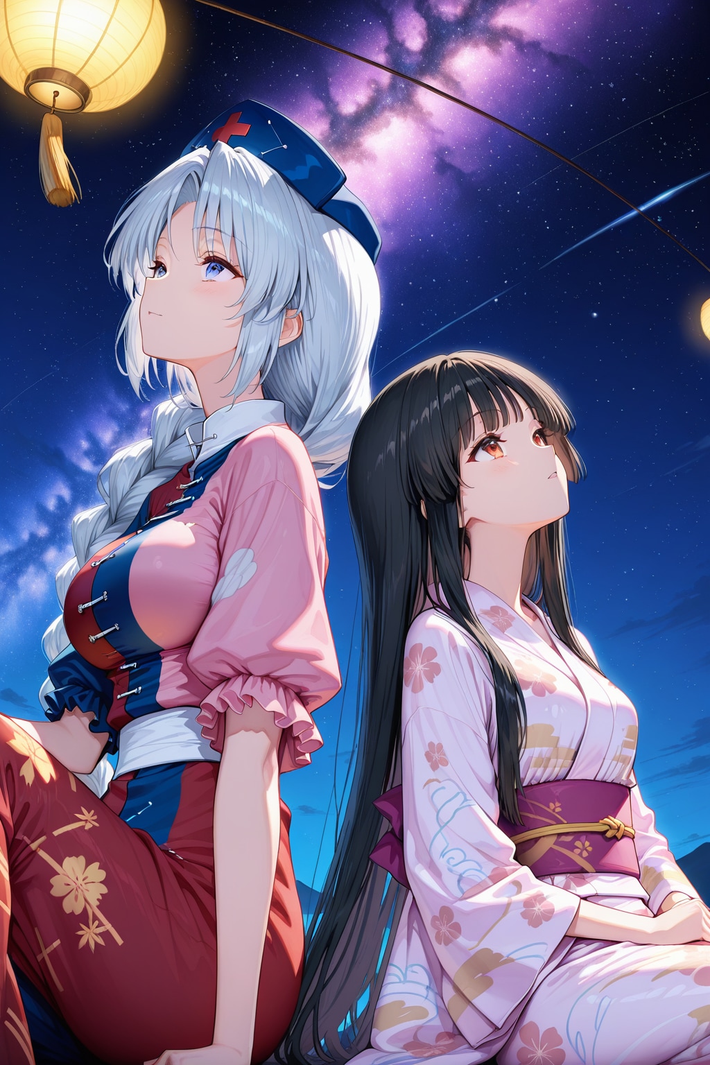 東方七夕祭り（輝夜・妹紅・永琳・慧音）