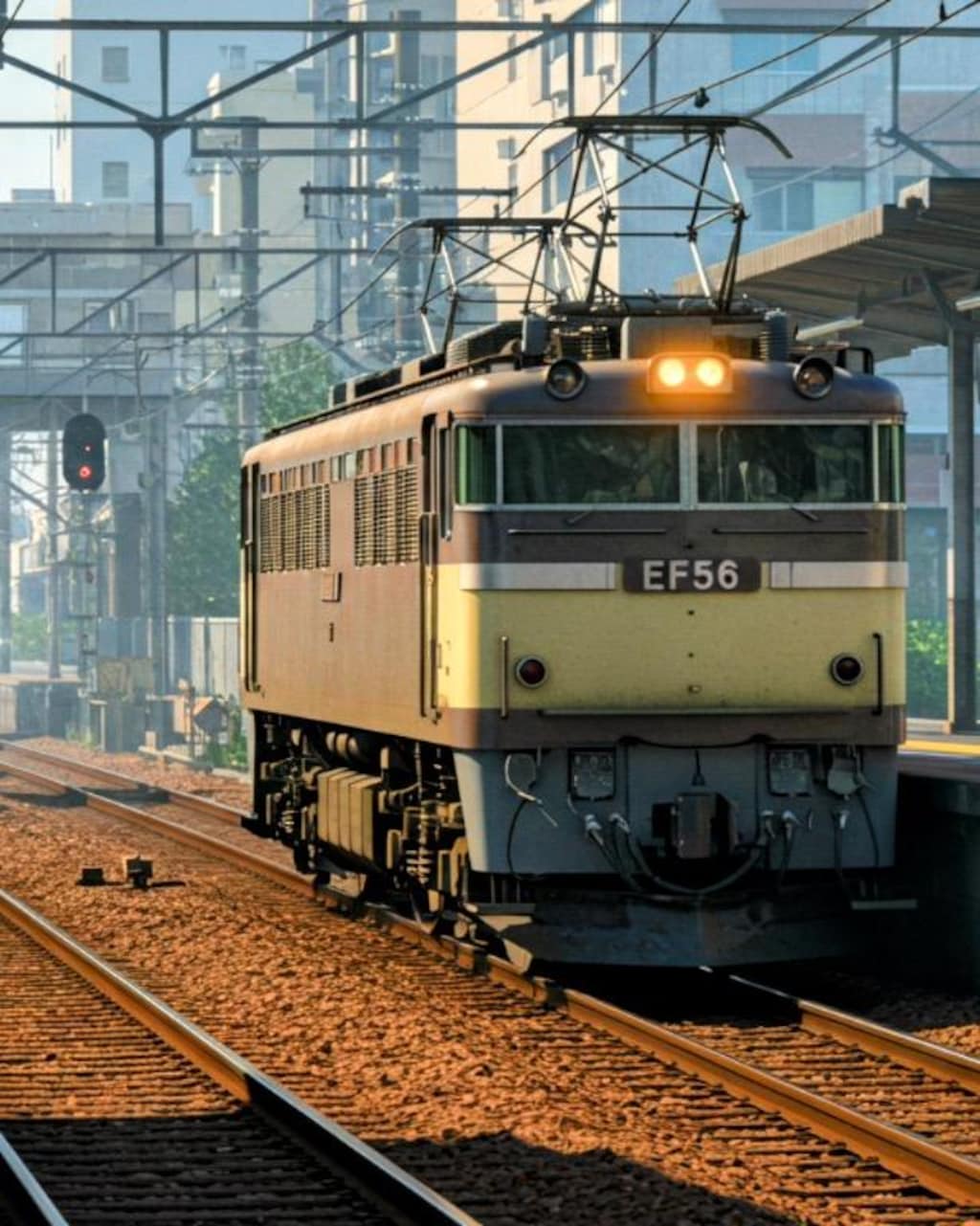 EF56形電気機関車+客車列車