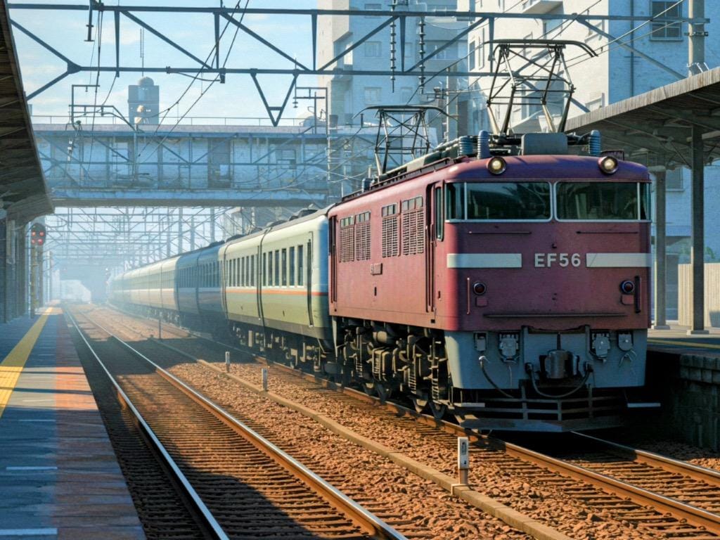 EF56形電気機関車+客車列車