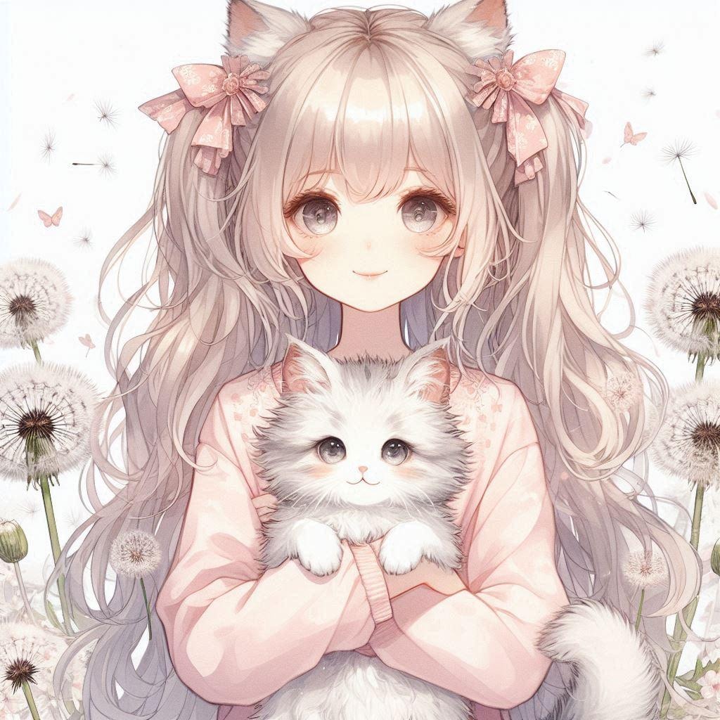 猫ちゃんと女の子