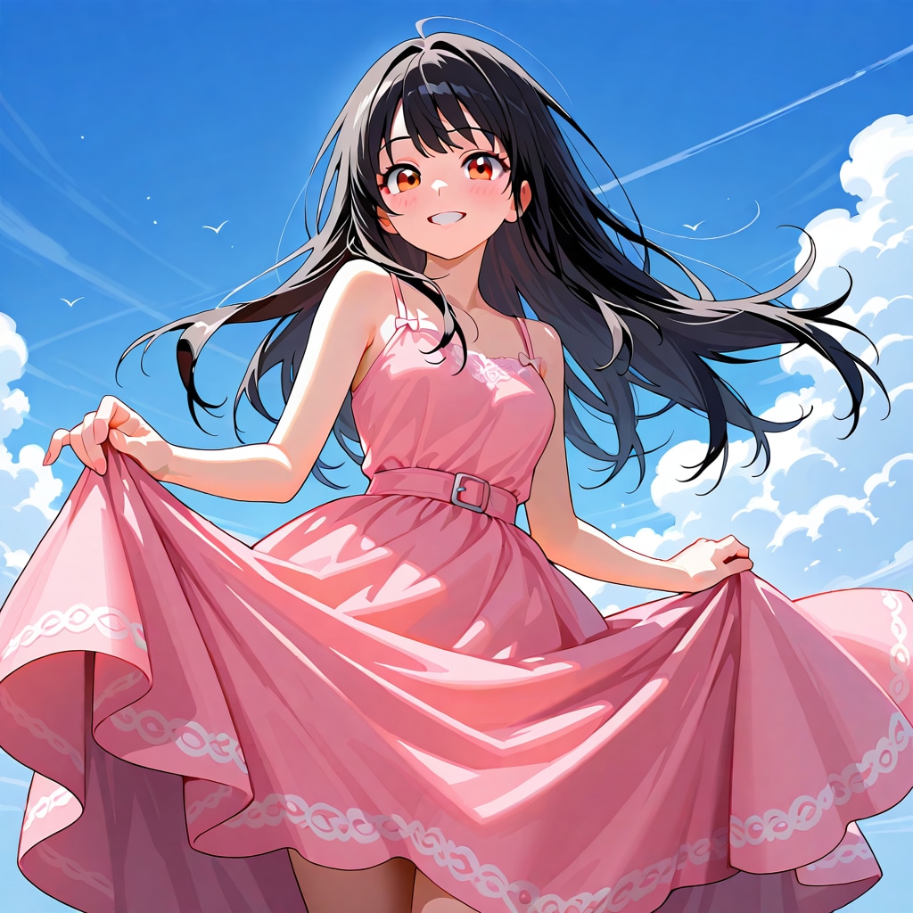 初夏の日のピンクのししょは可愛いな　弾