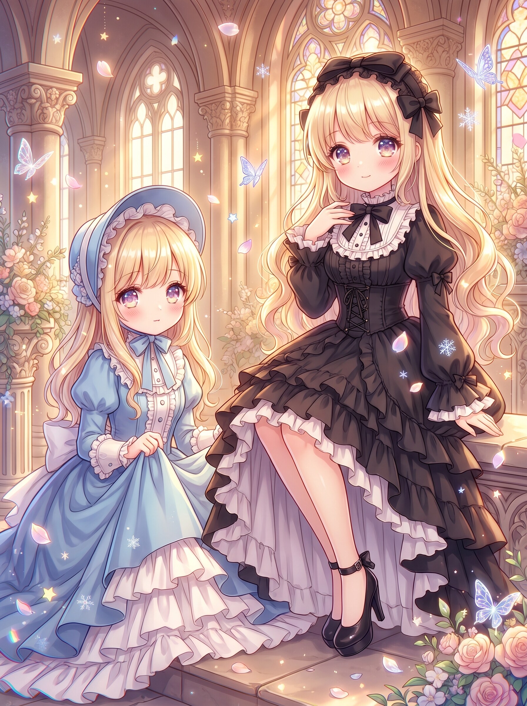 黄昏聖窓の麗影 | の人気AIイラスト・グラビア