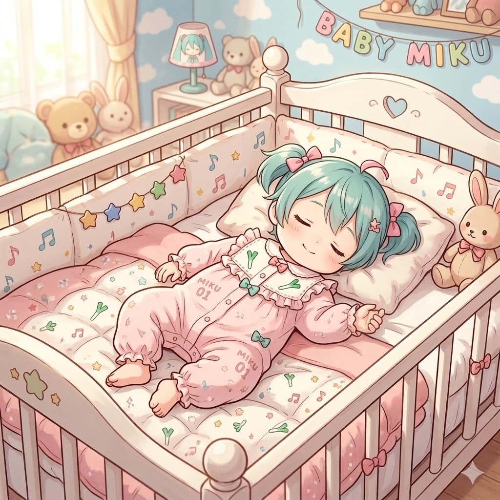 Gemini 赤ちゃんの初音ミク | の人気AIイラスト・グラビア