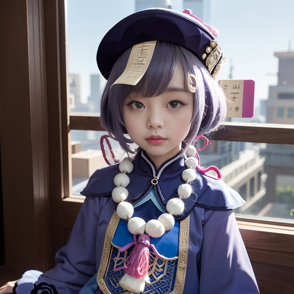 【原神　七七】コスプレ風イラスト1