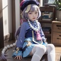 【原神　七七】コスプレ風イラスト1 3枚目