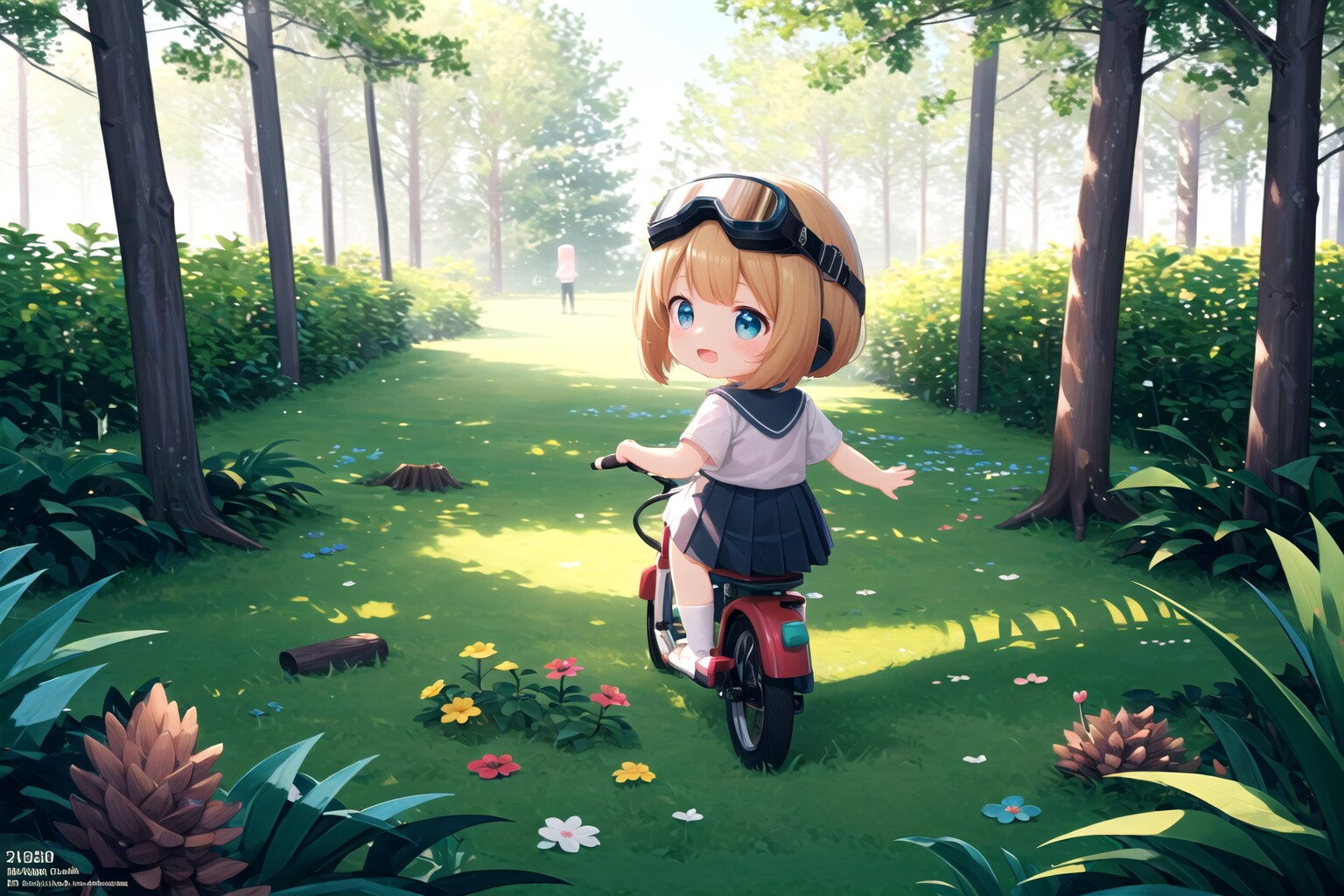 ちび△「ソロだけど、偶然にも友達に居合わせた」。 | の人気AIイラスト・グラビア