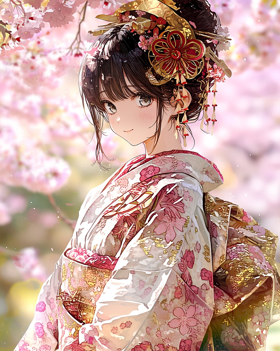 振袖🌸 | の人気AIイラスト・グラビア