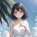 海とJKと白ワンピ 2枚目