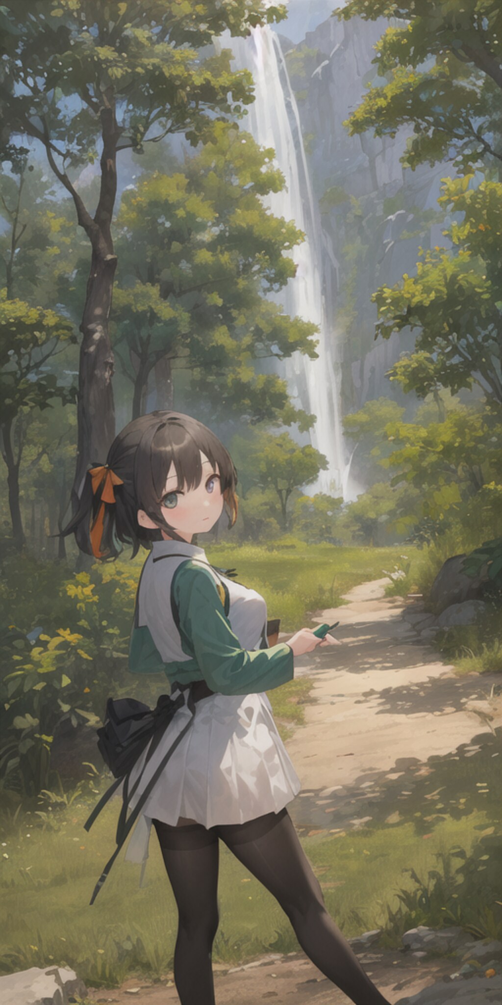 世界樹研究4:森の中の滝