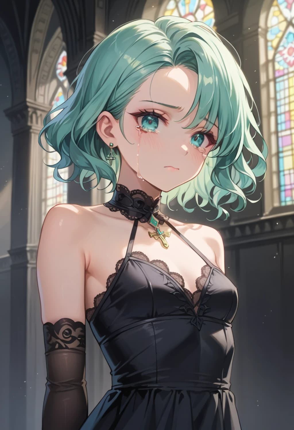 黒いドレスと涙