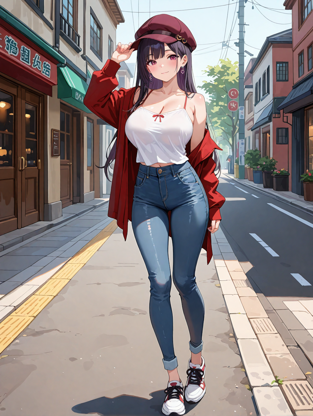 キャミソールファッション