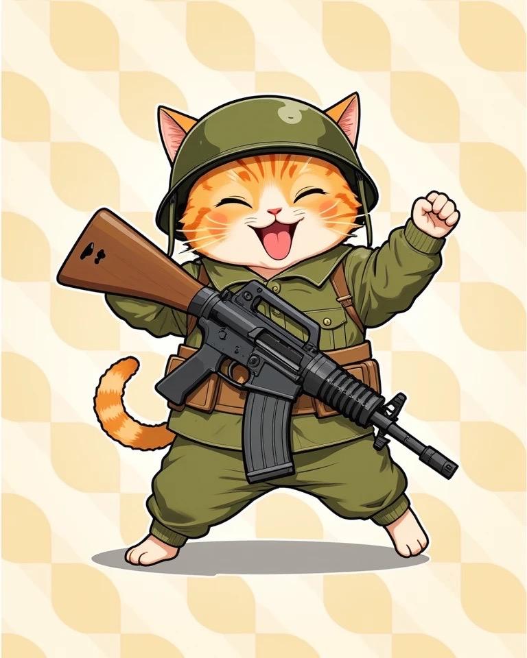 ネコアーミーユニ | の人気AIイラスト・グラビア