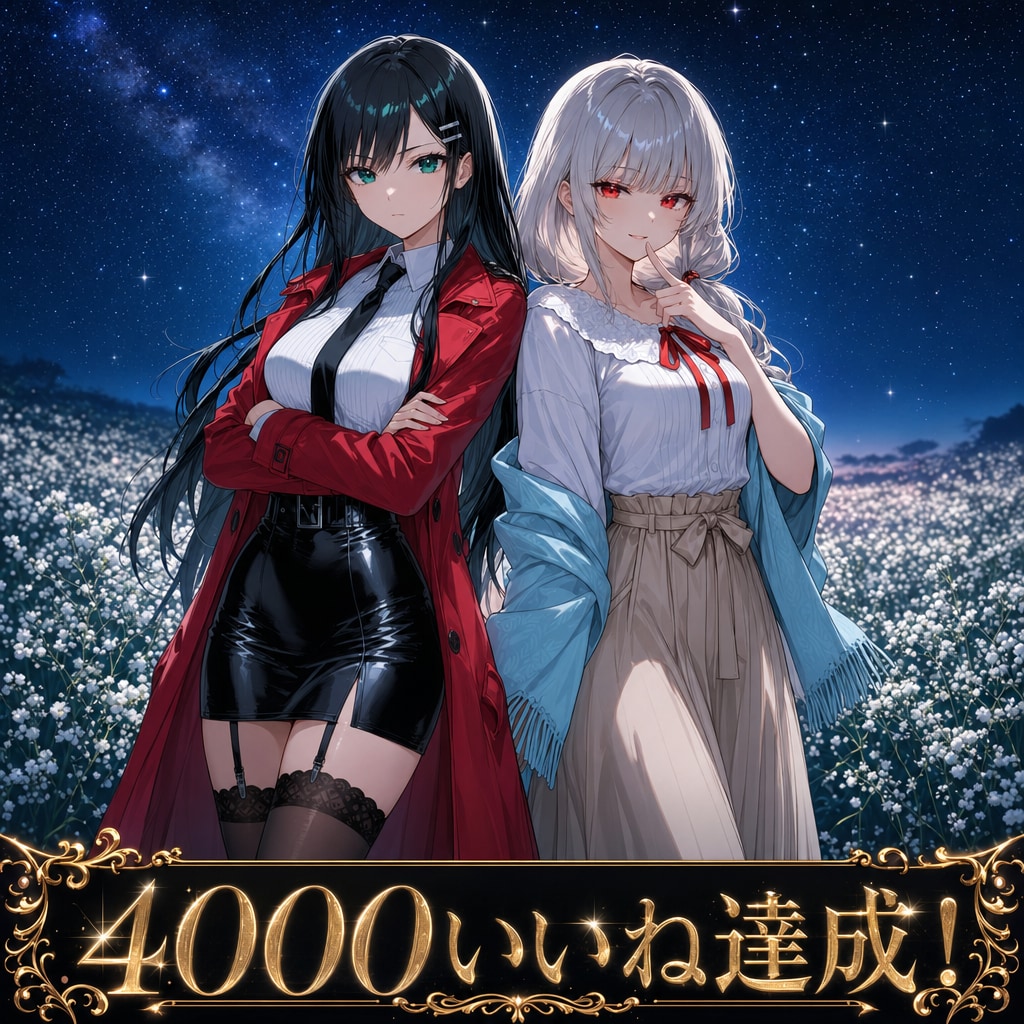 4000いいね達成🎉 | の人気AIイラスト・グラビア