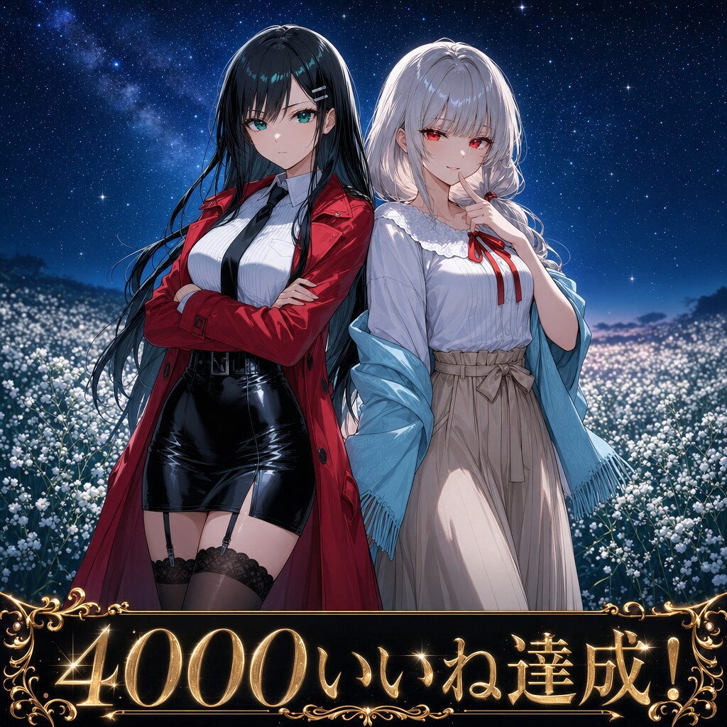 4000いいね達成🎉