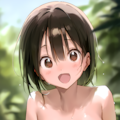手ブラ巨乳美少女 3枚目