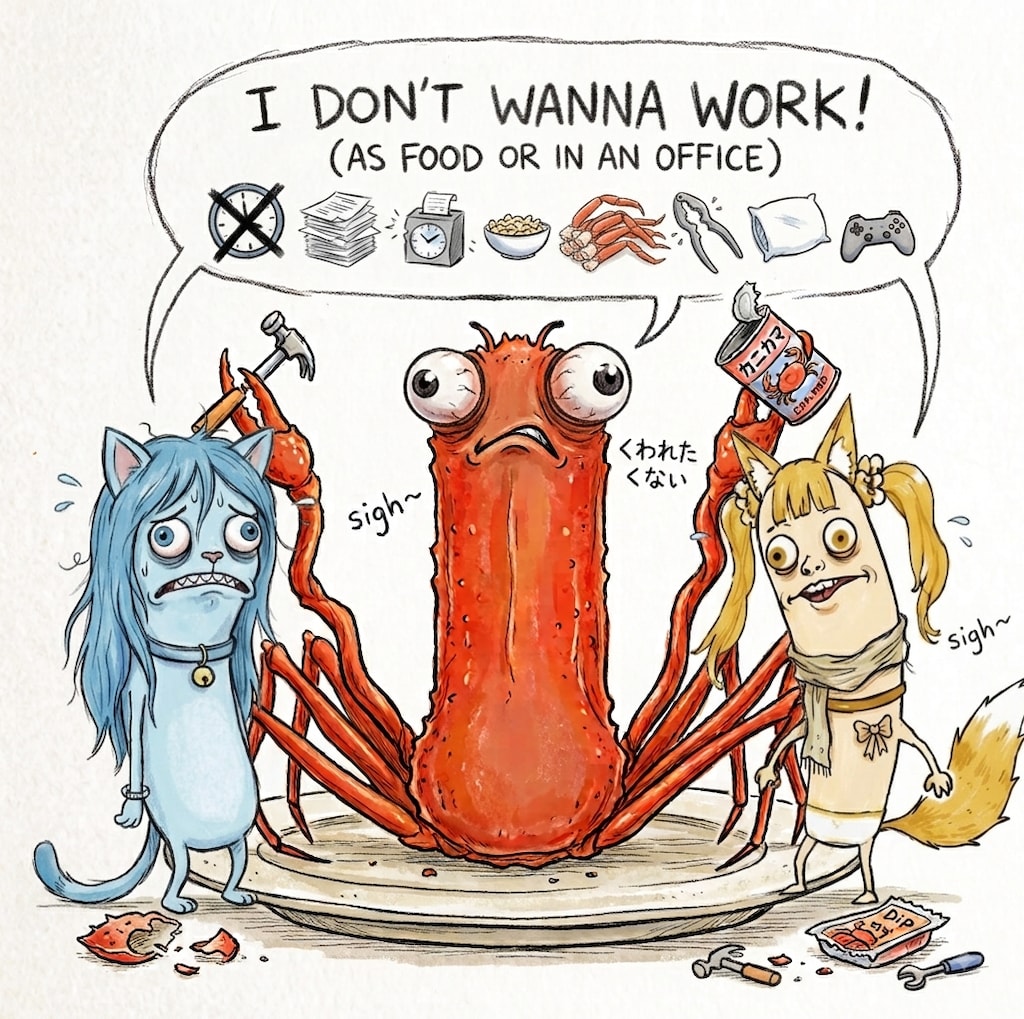 反動カニさんチャレンジ🦀