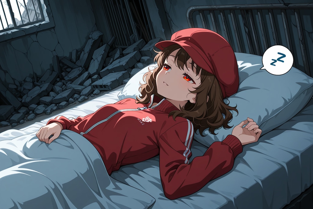 寝ていそうで寝ていないやっぱり寝ているふわ子