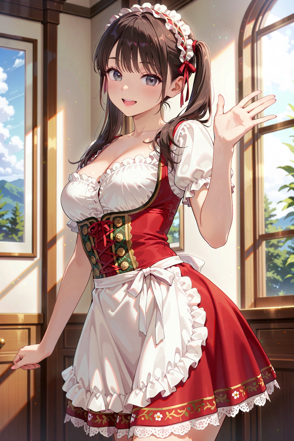 【撮影会】洋館のディアンドル娘 Z728