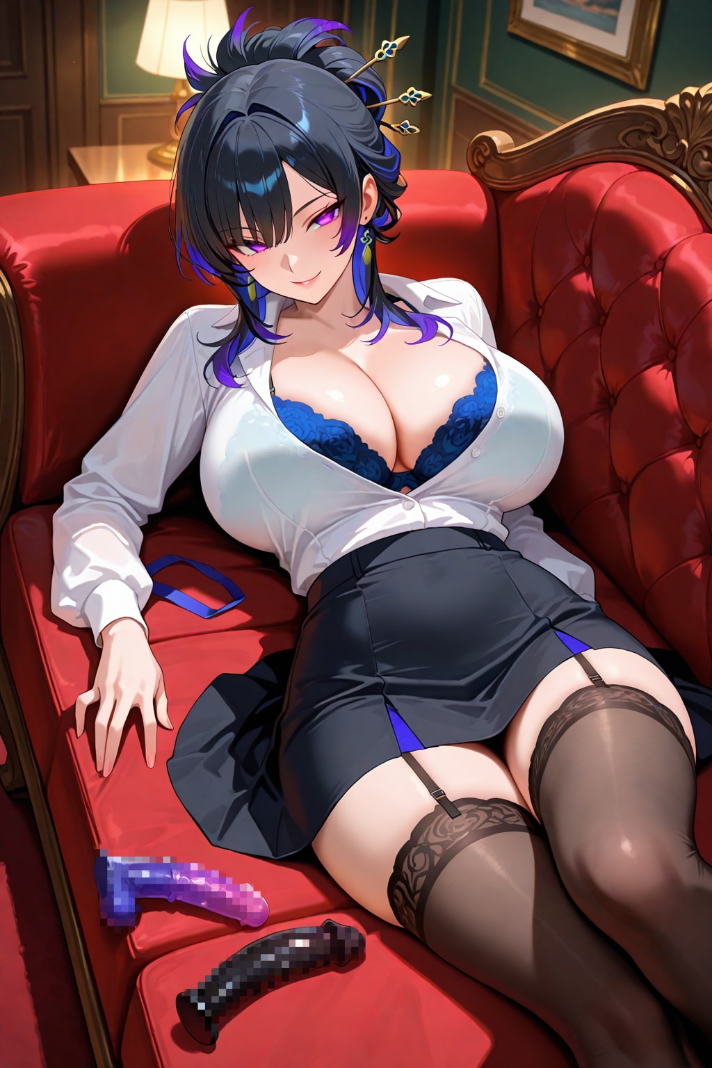 紺髪お姉さん5