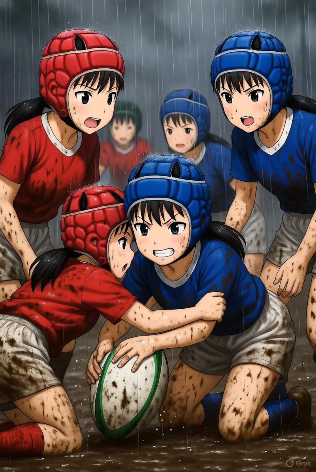 🏉泥まみれの女子ラグビー 157