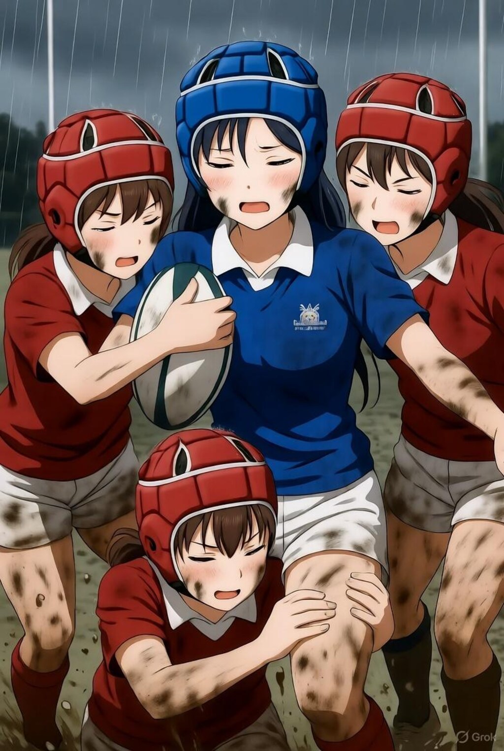 🏉泥まみれの女子ラグビー 157