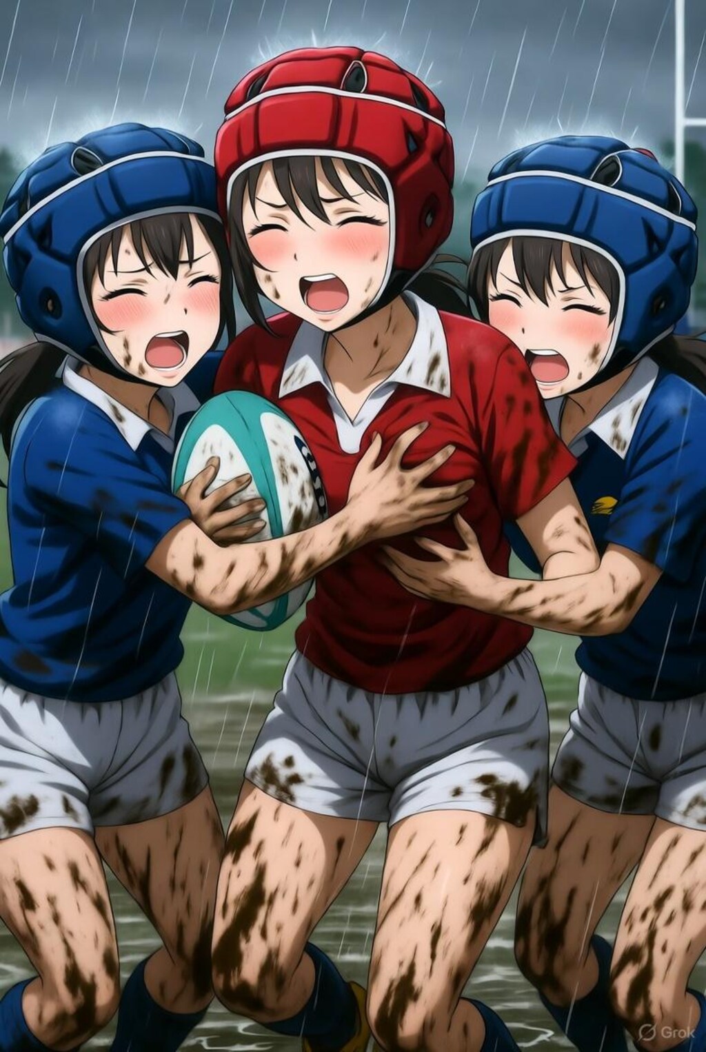 🏉泥まみれの女子ラグビー 157