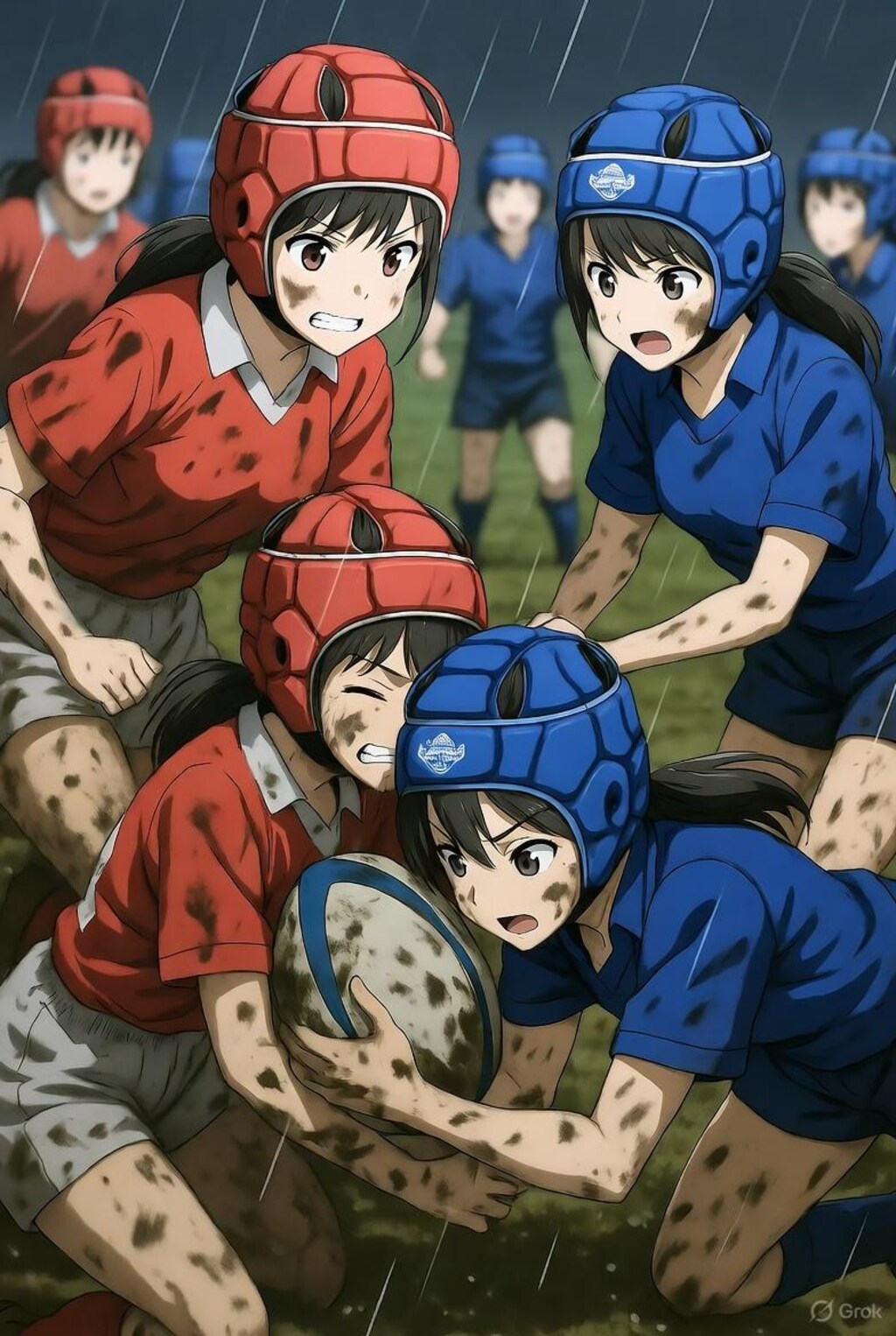 🏉泥まみれの女子ラグビー 157