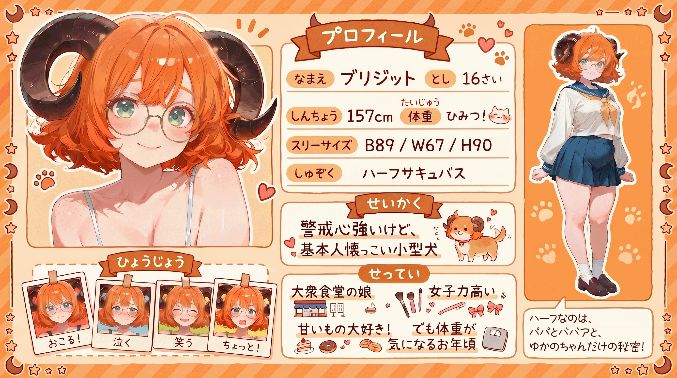 ブリジットキャラクターシート | の人気AIイラスト・グラビア