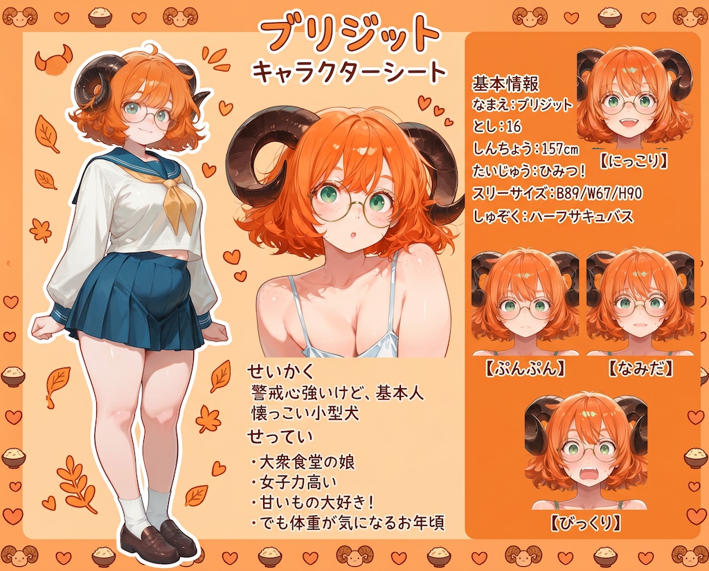 ブリジットキャラクターシート
