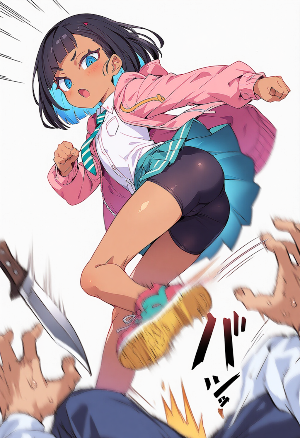 暴漢撃退！