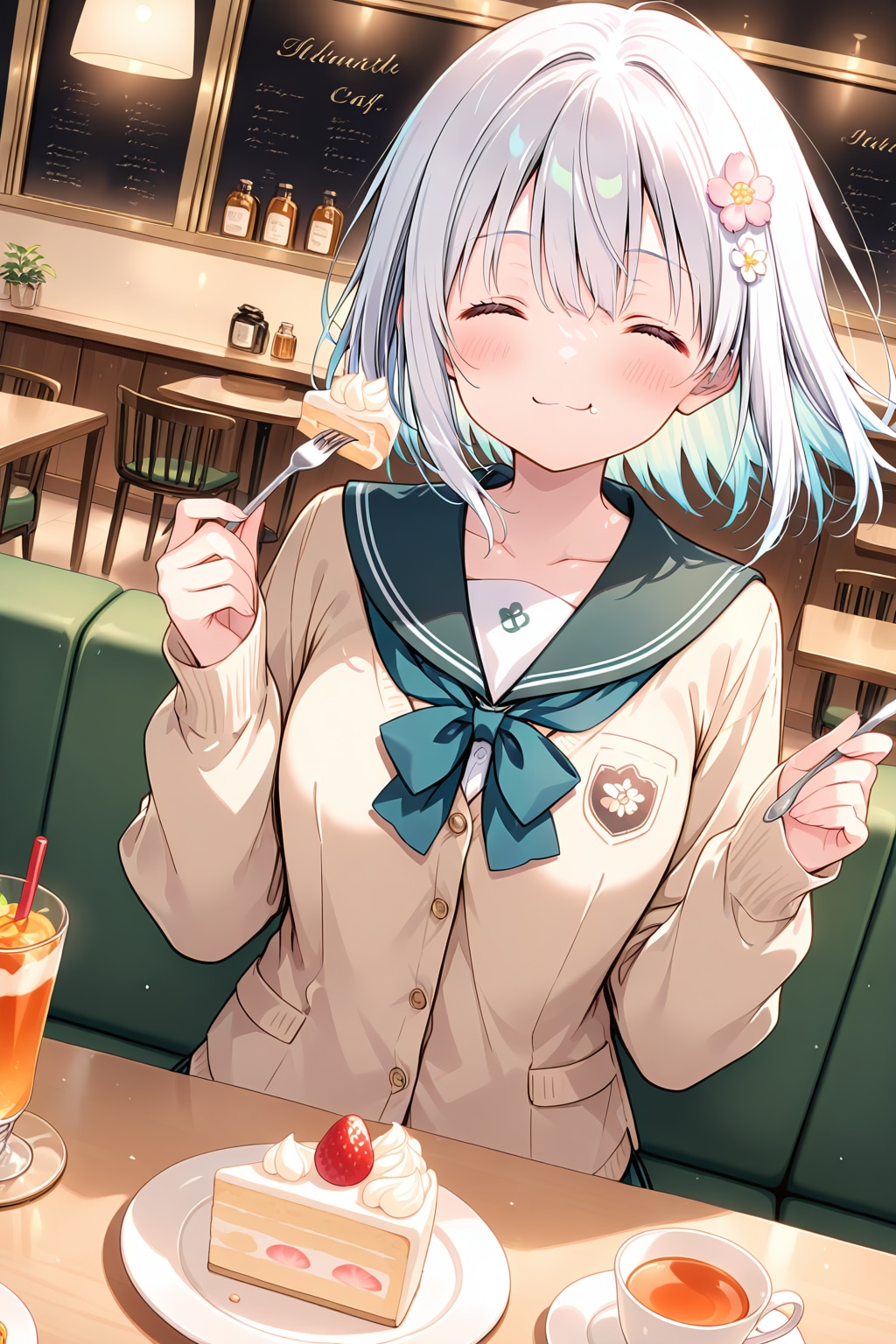 授業がんばった自分へのご褒美 | の人気AIイラスト・グラビア