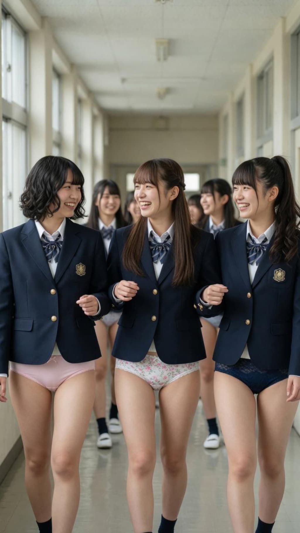 スカートは校則違反の学校