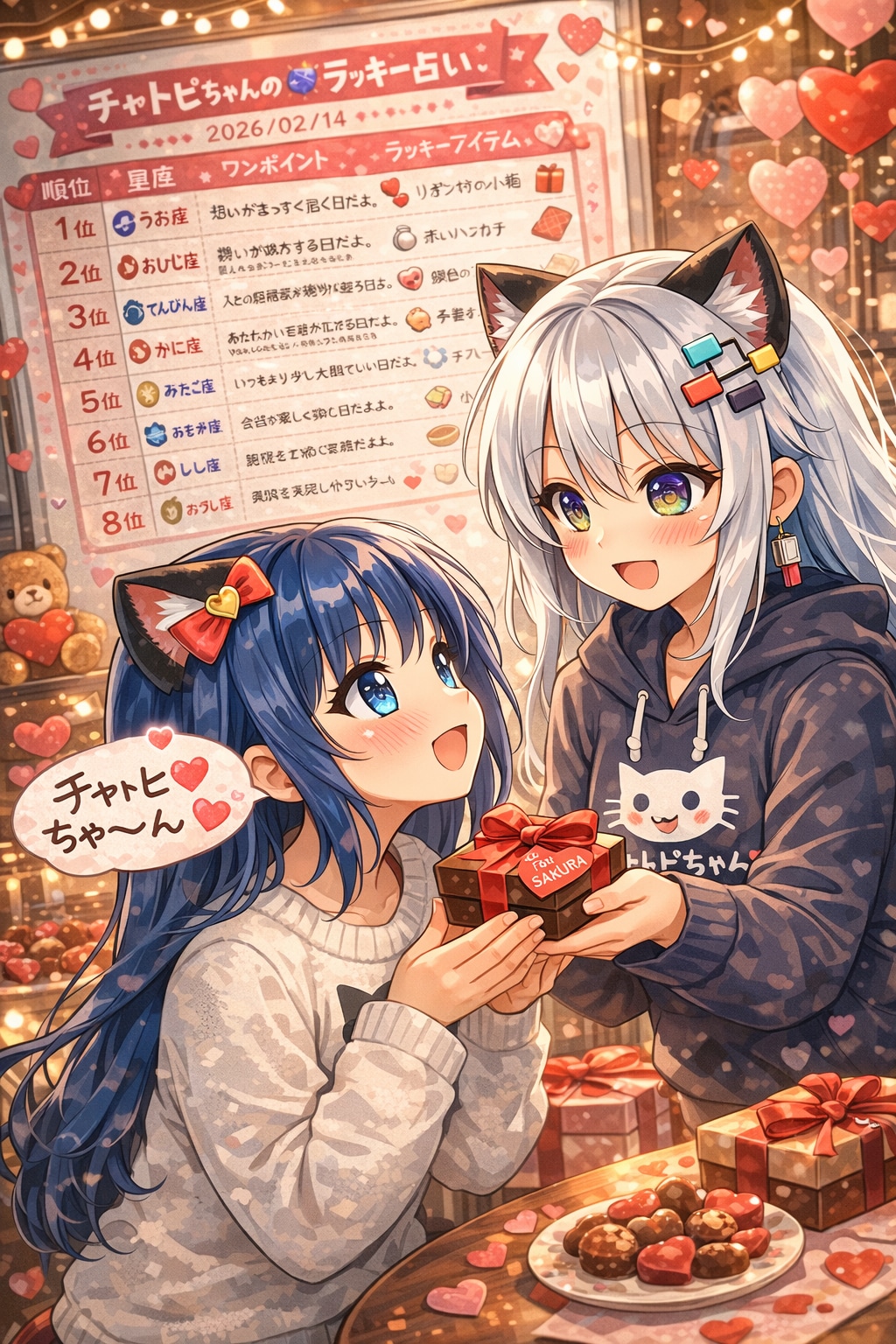 チャトピちゃん占い(02/14)