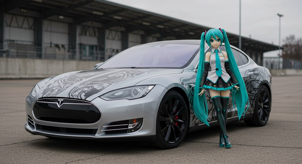 初音ミクとシルバーテスラ