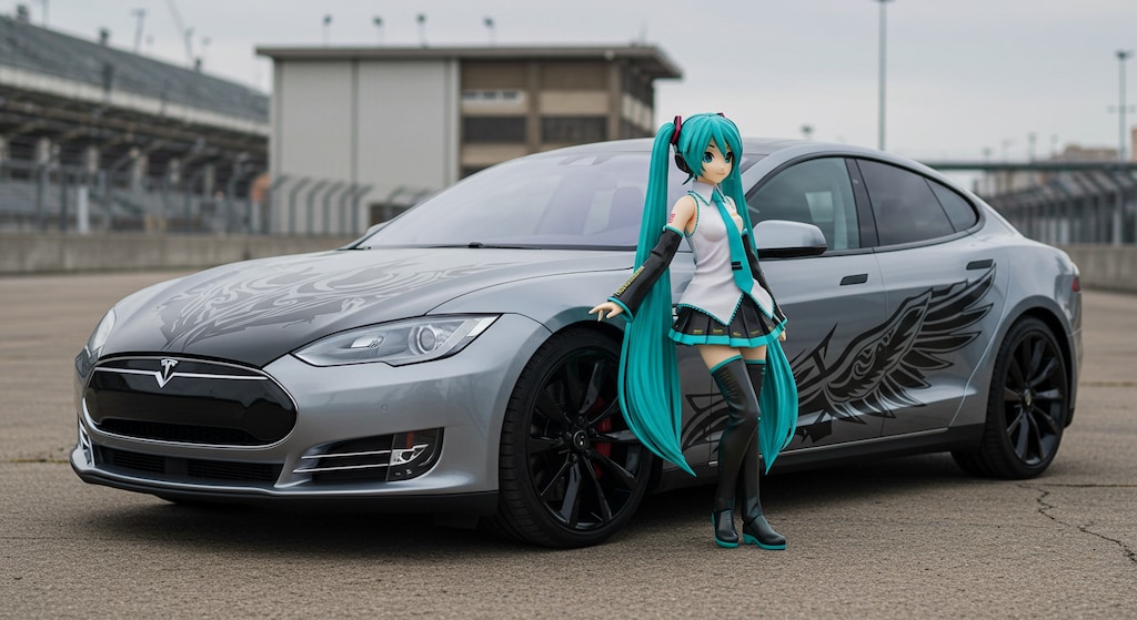 初音ミクとシルバーテスラ