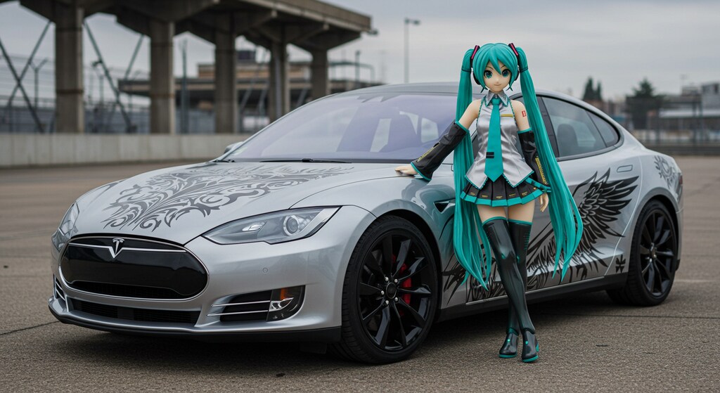 初音ミクとシルバーテスラ