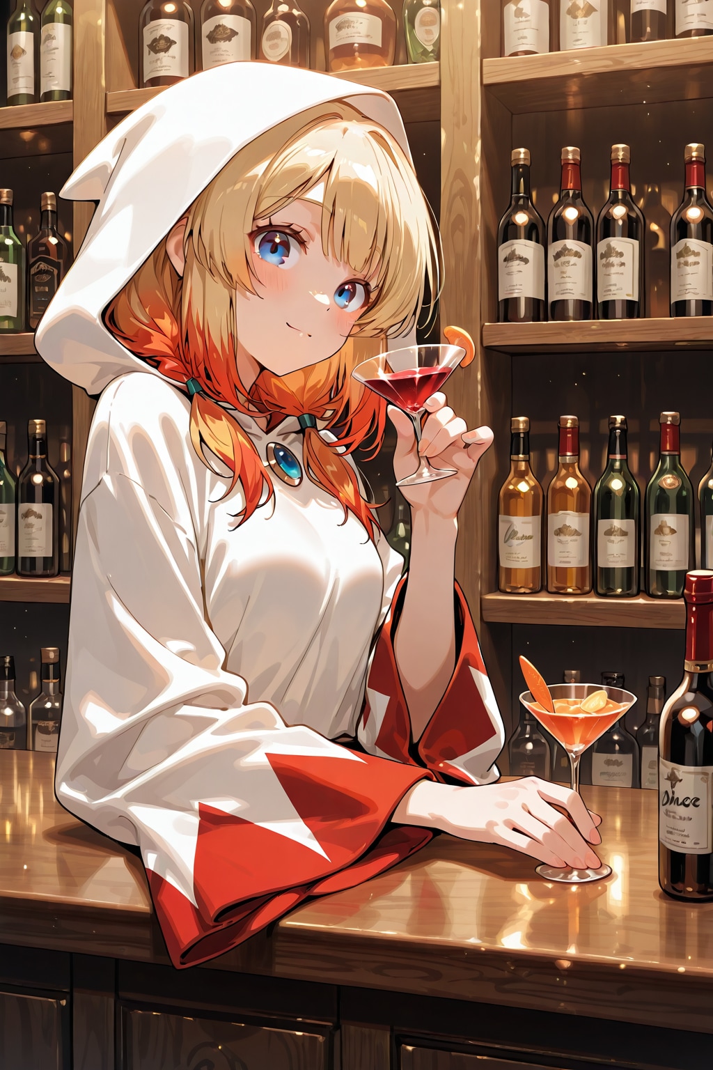 白魔道士の居るバー | の人気AIイラスト・グラビア
