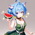 スイカのパーティドレス（#Mocha_prompt）（4models） 2枚目