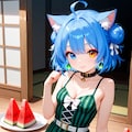 スイカのパーティドレス（#Mocha_prompt）（4models） 7枚目