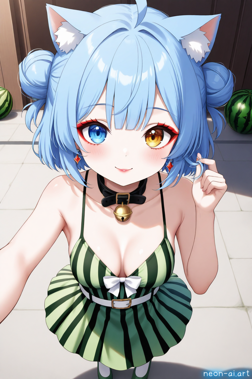 スイカのパーティドレス（#Mocha_prompt）（4models）