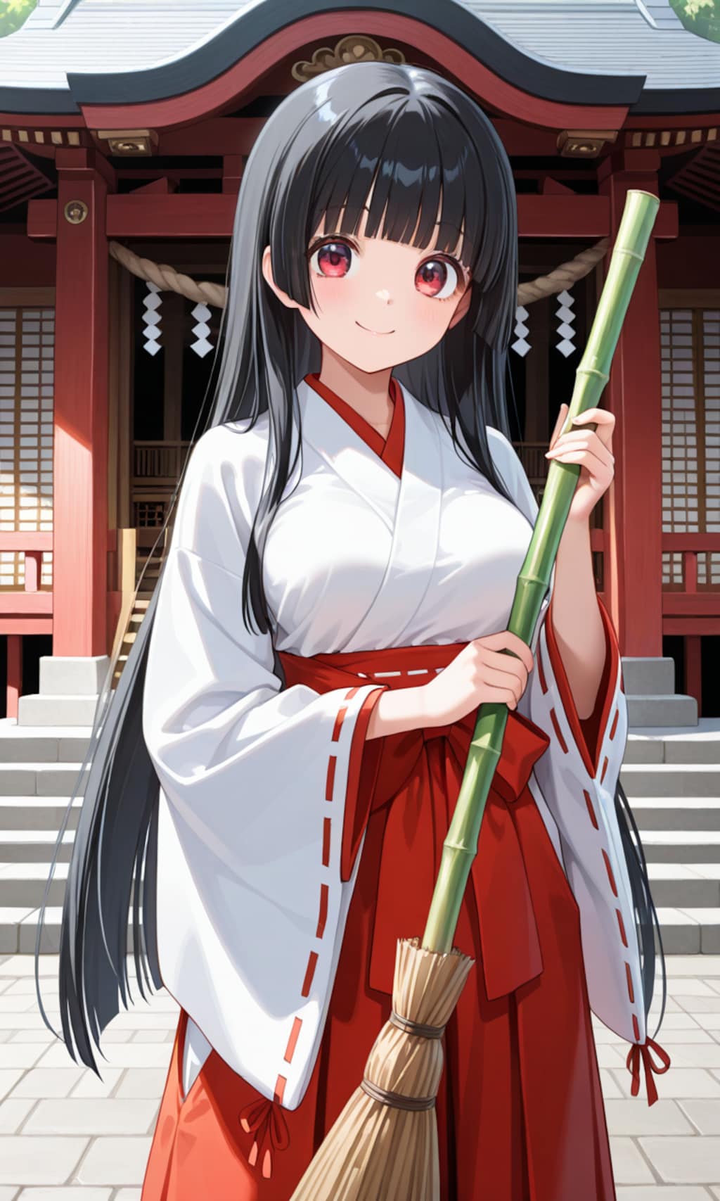 【うちの町】阿黒神社ベテラン巫女の苺ちゃん現在と過去