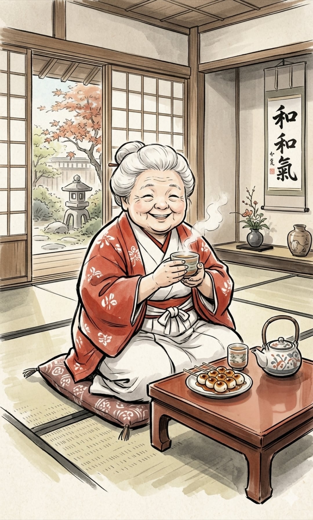 【うちの町】阿黒神社ベテラン巫女の苺ちゃん現在と過去 | の人気AIイラスト・グラビア