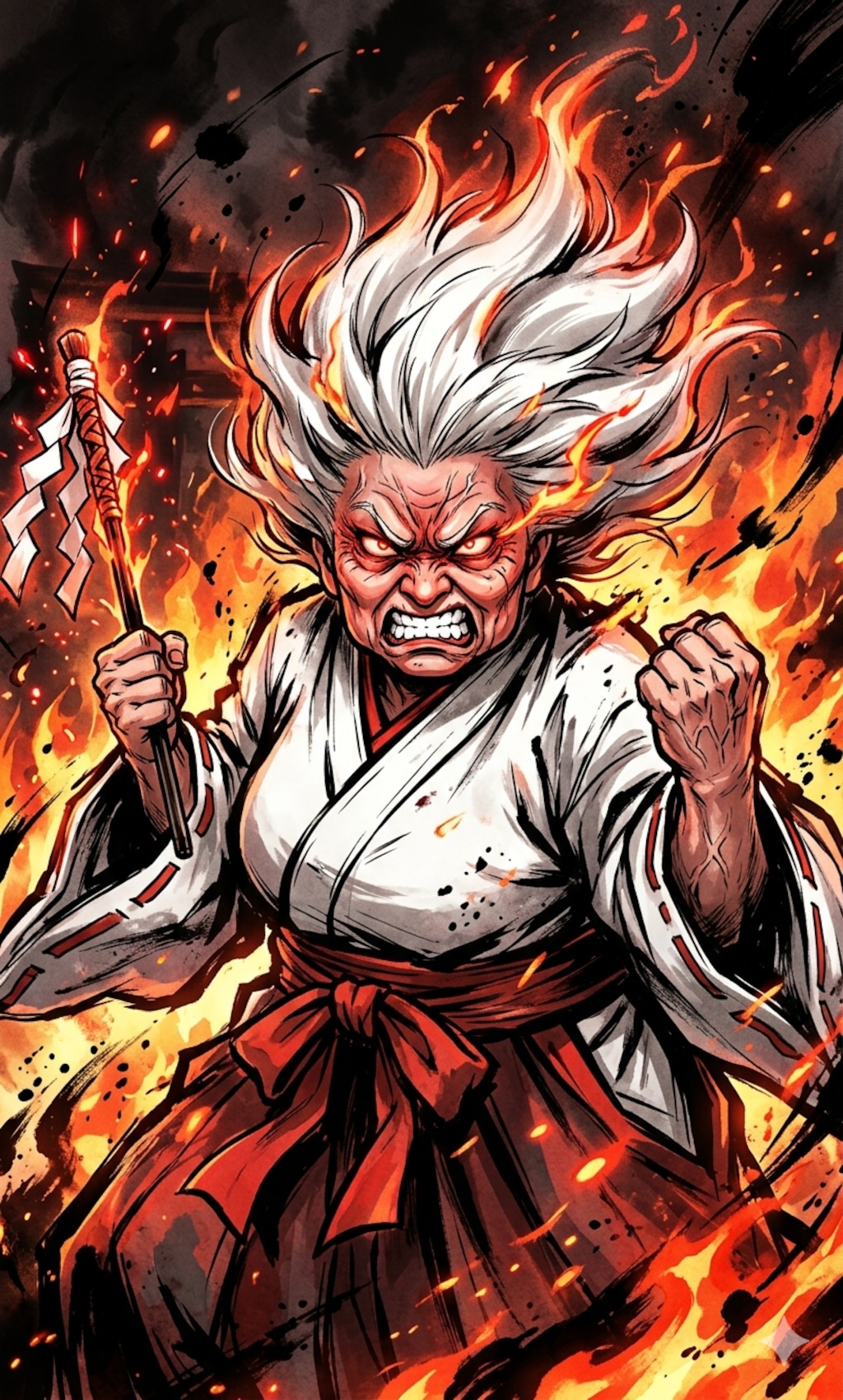 【うちの町】阿黒神社ベテラン巫女の苺ちゃん現在と過去