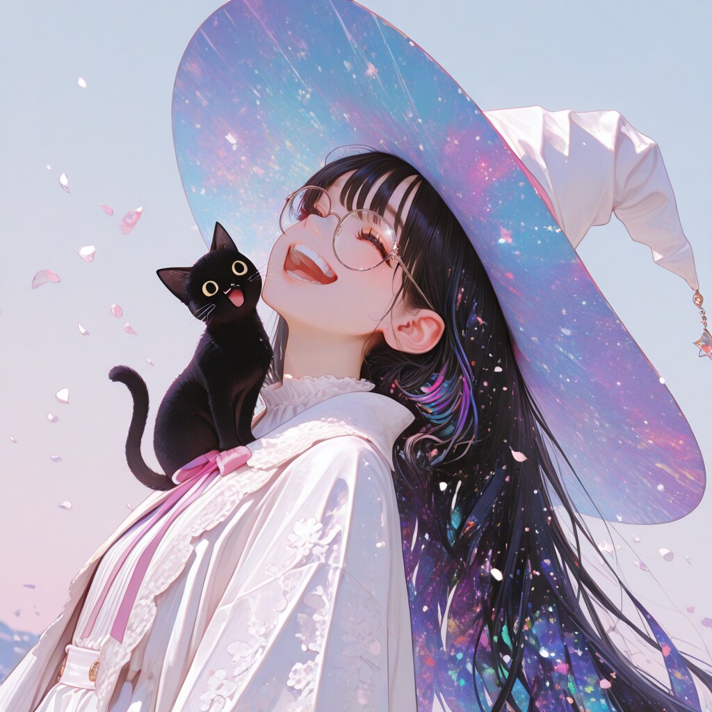 魔女さんと黒猫 | の人気AIイラスト・グラビア