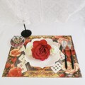 🌹薔薇とトランプの不思議の国のアリスのランチョンマット🌹 2枚目